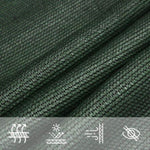 ZNTS Sunshade Sail 160 g/m² Dark Green 5x5x6 m HDPE 311485
