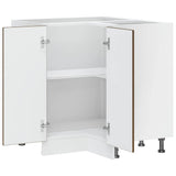 Kitchen Corner Base Cabinet Kalmar Brown Oak Engineered Wood 853514