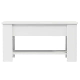 Coffee Table White 101x49x52 cm Engineered Wood 809701