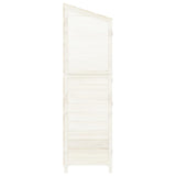 Garden Shed White 102x52x174.5 cm Solid Wood Fir 152191