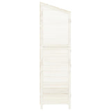 Garden Shed White 102x52x174.5 cm Solid Wood Fir 152191