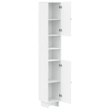 Bathroom Cabinet with Open Shelf EDE White 30 x 31 x 190 cm 895935