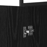 Sideboard Black Oak 100 x 35 x 80 cm Engineered Wood 882814