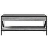 ZNTS Coffee Table with Infinity LED Grey Sonoma 90x50x38 cm 847710