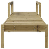 Sun Lounger 199.5x62x55 cm Impregnated Wood Pine 832542