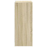 Sideboard with LED Sonoma Oak 77x34x85 cm Engineered Wood 852133