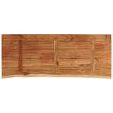 Table Top 90x40x3.8 cm Rectangular Solid Wood Acacia Live Edge 370299