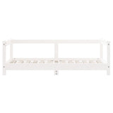 Kids Bed Frame White 70x140 cm Solid Wood Pine 834397
