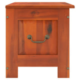 Storage Chest with Lid Brown Solid Wood Acacia 364914