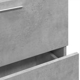 Sink Cabinet Concrete Grey 59x37x59 cm Engineered Wood 848111