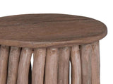 Stool Natural 30 x 30 x 45 cm Solid Teak Wood 42012387