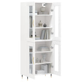 Highboard White 69.5x34x180 cm Engineered Wood 3198257