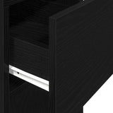 Computer Tower Stand with Drawer Black 30x44x74 cm 858732
