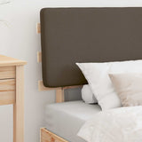 Bed Frame with Upholstered Headboard Taupe 90 x 200 cm 877377