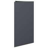Garden Planter Anthracite Triangular 40x34.5x75 cm Steel 851161