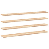 Floating Shelves 4 pcs 140x20x2 cm Untreated Solid Wood Acacia 3279358