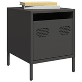 Bedside Cabinets 2 pcs Black 35x39x43.5 cm Steel 851245