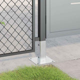 Post Bases Square 12 pcs Silver 46x46 mm Galvanised Steel 42000001