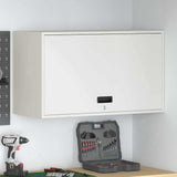 Wall Cabinet for Garage with Gas-lift Door White 883261
