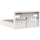 Bed Frame without Mattress White 180x200 cm Super King Solid Wood Pine 3323486