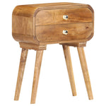 ZNTS Bedside Cabinet 43x30x58 cm Solid Mango Wood 285851