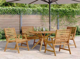 5 Piece Garden Dining Set Solid Wood Acacia 3283565