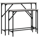 Console Tables 2 pcs Grey Sonoma Engineered Wood 834143