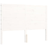Bed Frame without Mattress White 140x200 cm Solid Wood 3194637