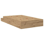 Storage Bed Frame with Drawer Artisan oak 236.5 x 120 x 31.5 cm 3335636