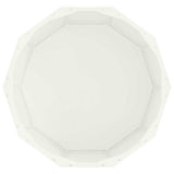 Planter White 60 x 60 x 35 cm Steel 883739