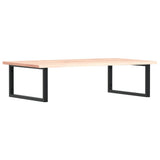 Basin Shelf Wall Mounted Steel and Solid Wood Oak 3302637
