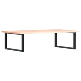 Basin Shelf Wall Mounted Steel and Solid Wood Oak 3302637
