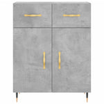 Highboard Concrete Grey 69.5x34x180 cm Engineered Wood 3198517