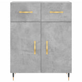 Highboard Concrete Grey 69.5x34x180 cm Engineered Wood 3198517