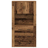 Highboard with Drawer Old wood 80 x 33 x 150 cm Engineered wood 3334343
