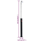 Garden Solar Shower Black 215 cm 8 L 92295