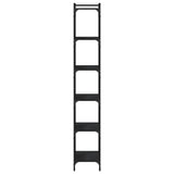Bookcase 6-Tier Black 60x30x188 cm Engineered Wood 837662
