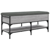 Shoe Bench Grey Sonoma 102x42x45 cm Engineered Wood 835200