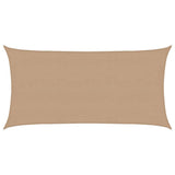 Sunshade Sail 160 g/m Taupe 4x7 m HDPE 311410
