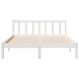Extra Long Bed Frame without Mattress White 160x210 cm Solid Wood Pine 852437