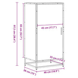 Shoe Rack Sonoma Oak 48x38x97.5 cm Engineered Wood 849200