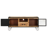 TV Cabinet 110x31x46 cm Rough Mango Wood 328284