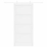 Sliding Door White 93 x 202 cm Solid Pine Wood 3333403