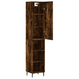 Highboard Smoked Oak 34,5x34x180 cm Engineered Wood 3198998
