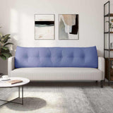 Back Pillow Jeans Blue 180 x 24 x 50 cm Fabric 42014571