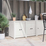 Kitchen Cabinet MEPPEL White 106 x 55 x 64 cm Solid Pine wood 868182