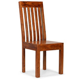 Dining Chair Set of 4 Brown Solid acacia wood Standard Durable 275273