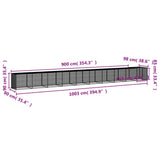 Chicken Cage with Roof Anthracite 1003x98x90 cm Galvanised Steel 3189043
