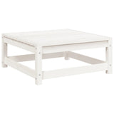 9 Piece Garden Sofa Set White Solid Wood Pine 3299354