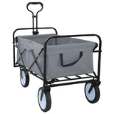 Folding Hand Trolley Manual Grey 94 x 53 x 99 cm Oxford Cloth 42020660